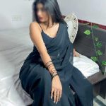 beautiful Indian girl in black saree
