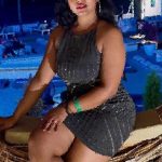 beautiful Bangalore Escort girl in short grey dress